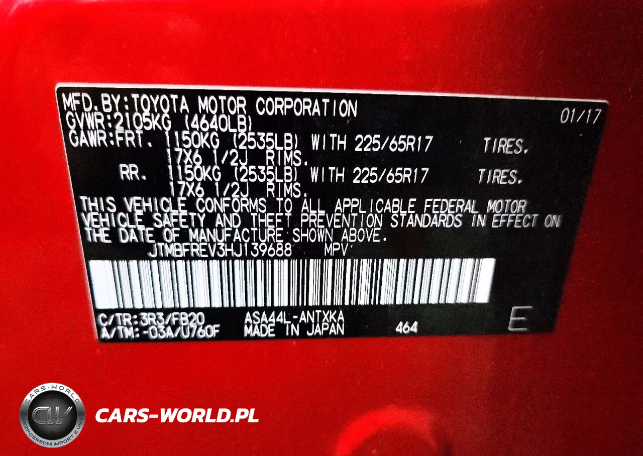 2017 Toyota Rav4 Le VIN:JTMBFREV3HJ139688 - 13