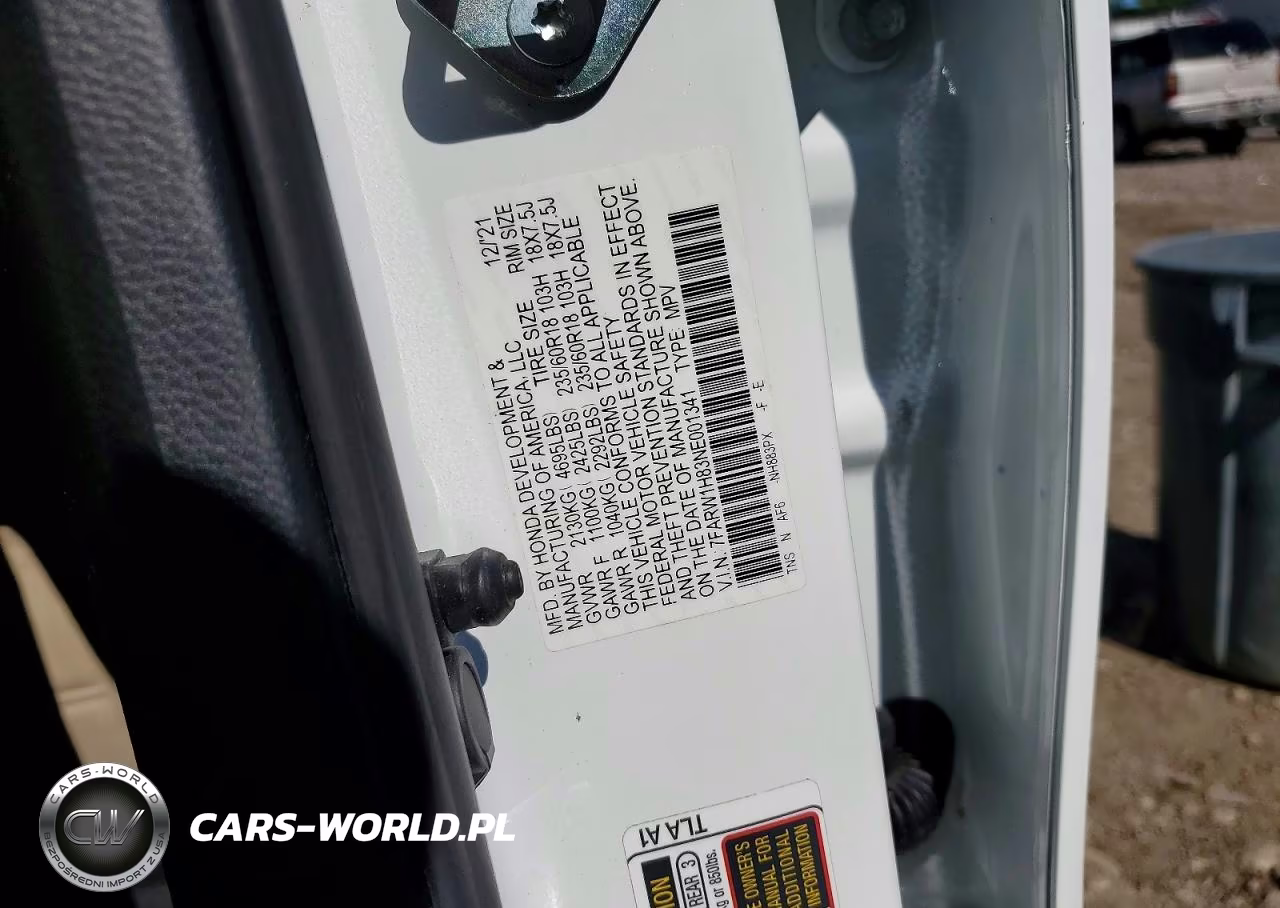 2022 Honda Cr-V Exl VIN:7FARW1H83NE001341 - 12