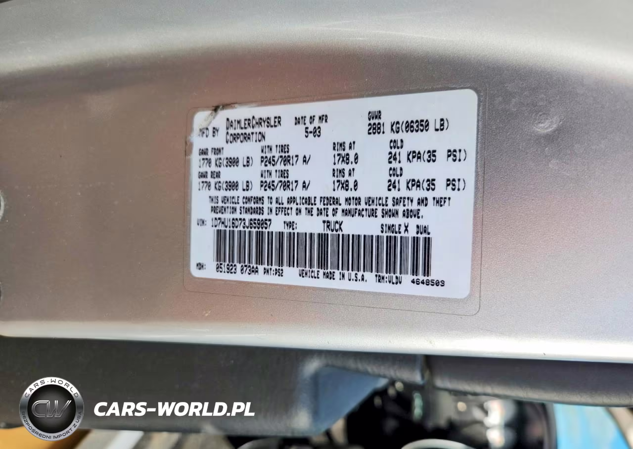 2003 Dodge Ram 1500 St VIN:1D7HU16D73J659057 - 12