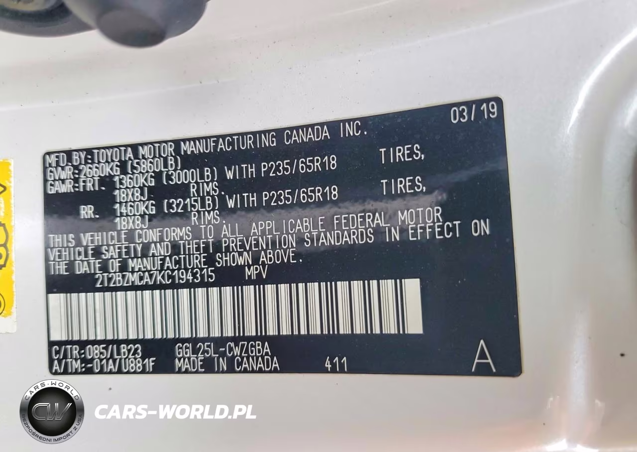 2019 Lexus Rx 350 Base VIN:2T2BZMCA7KC194315 - 13