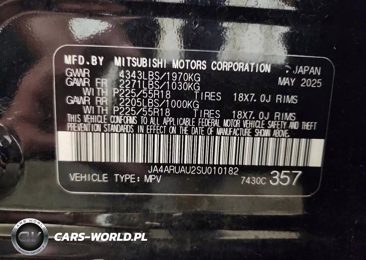 2025 Mitsubishi Outlander Sport S VIN:JA4ARUAU2SU010182 - 14