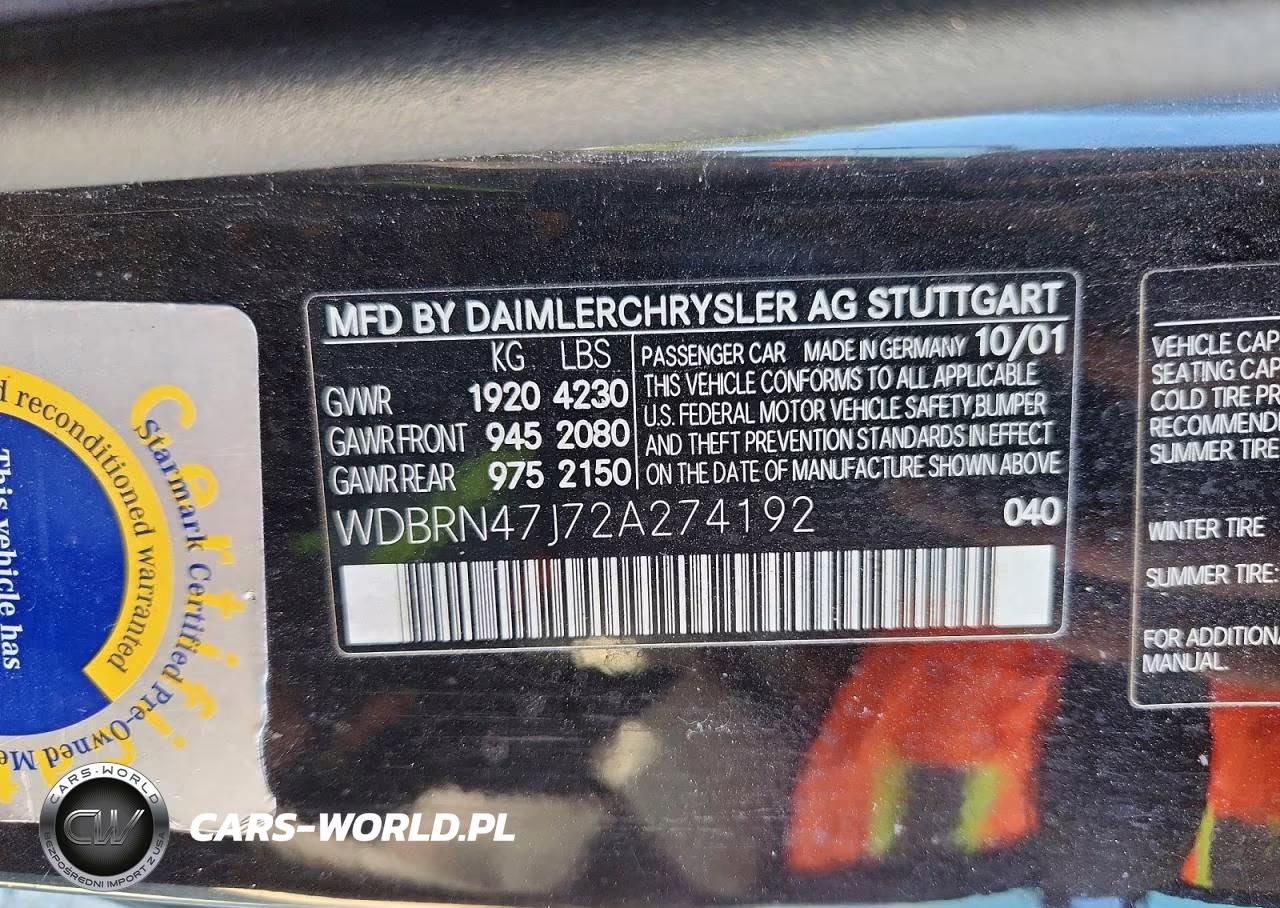 2002 Mercedes-Benz C 230K Sport Coupe VIN:WDBRN47J72A274192 - 13