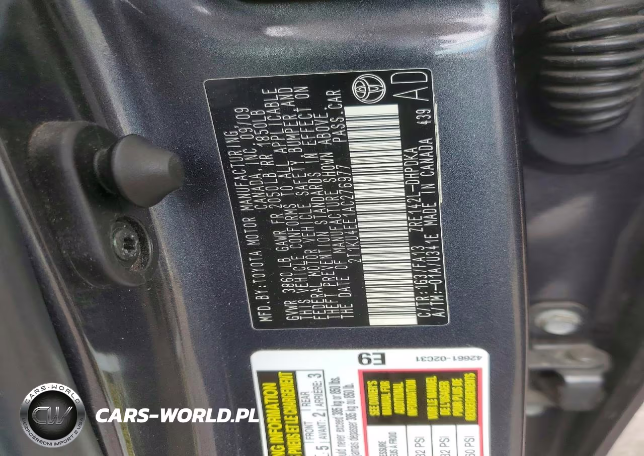 2010 Toyota Matrix Base VIN:2T1KU4EE1AC276977 - 12
