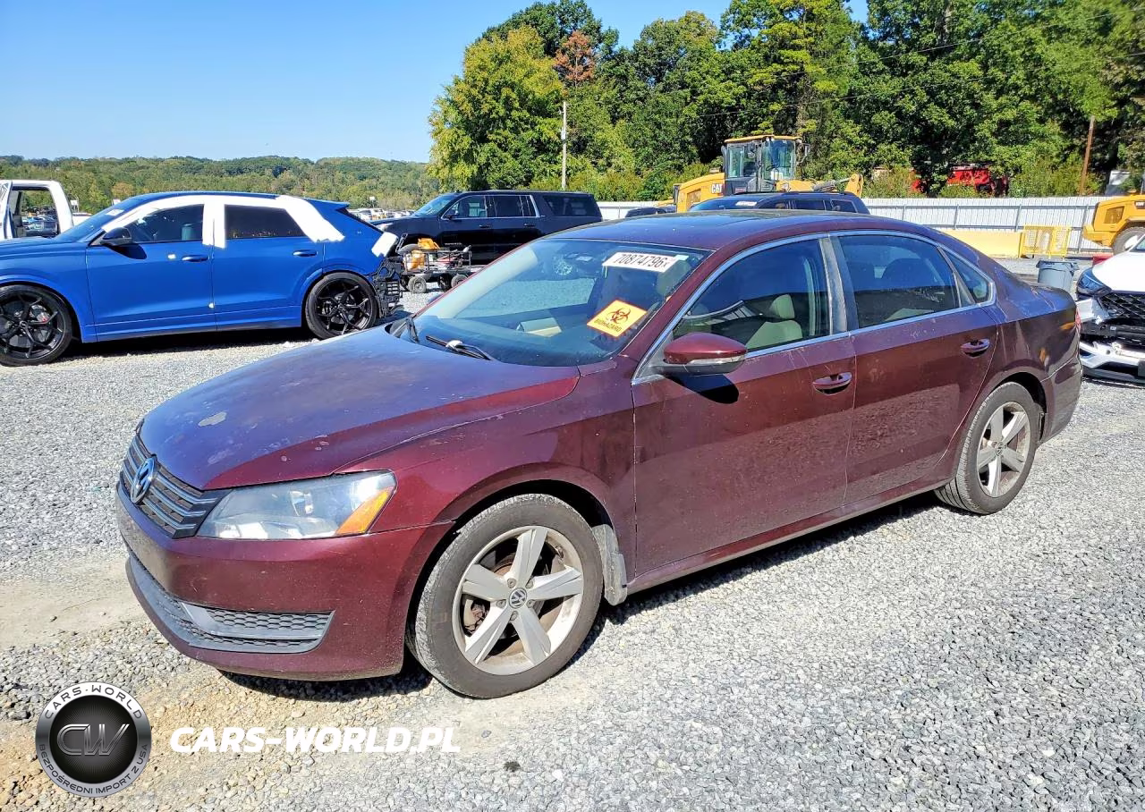 2012 Volkswagen Passat Se VIN:1VWBH7A38CC067836 - 1