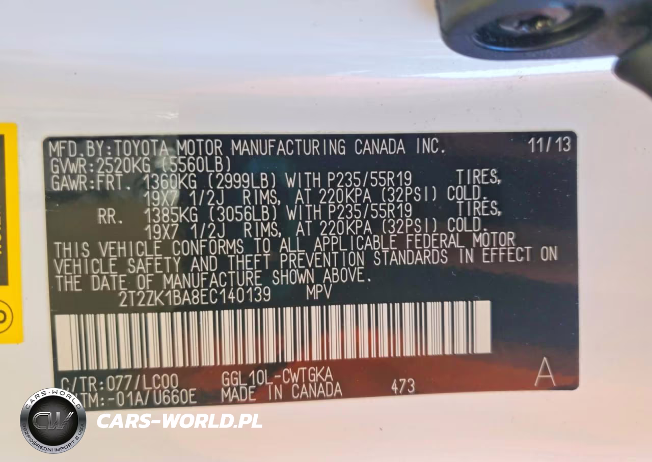 2014 Lexus Rx 350 Base VIN:2T2ZK1BA8EC140139 - 13