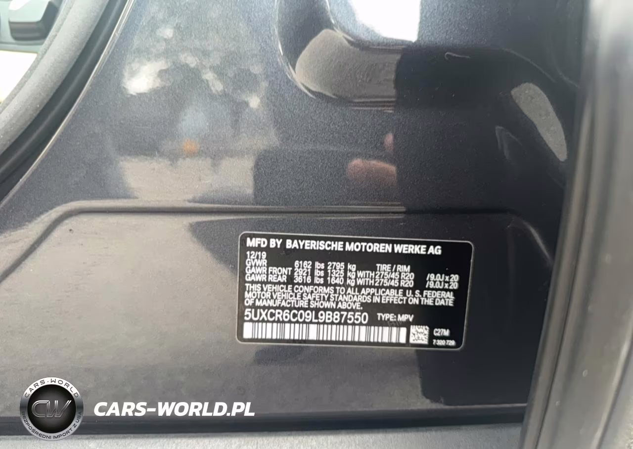 2020 BMW X5 xDrive40I VIN:5UXCR6C09L9B87550 - 10