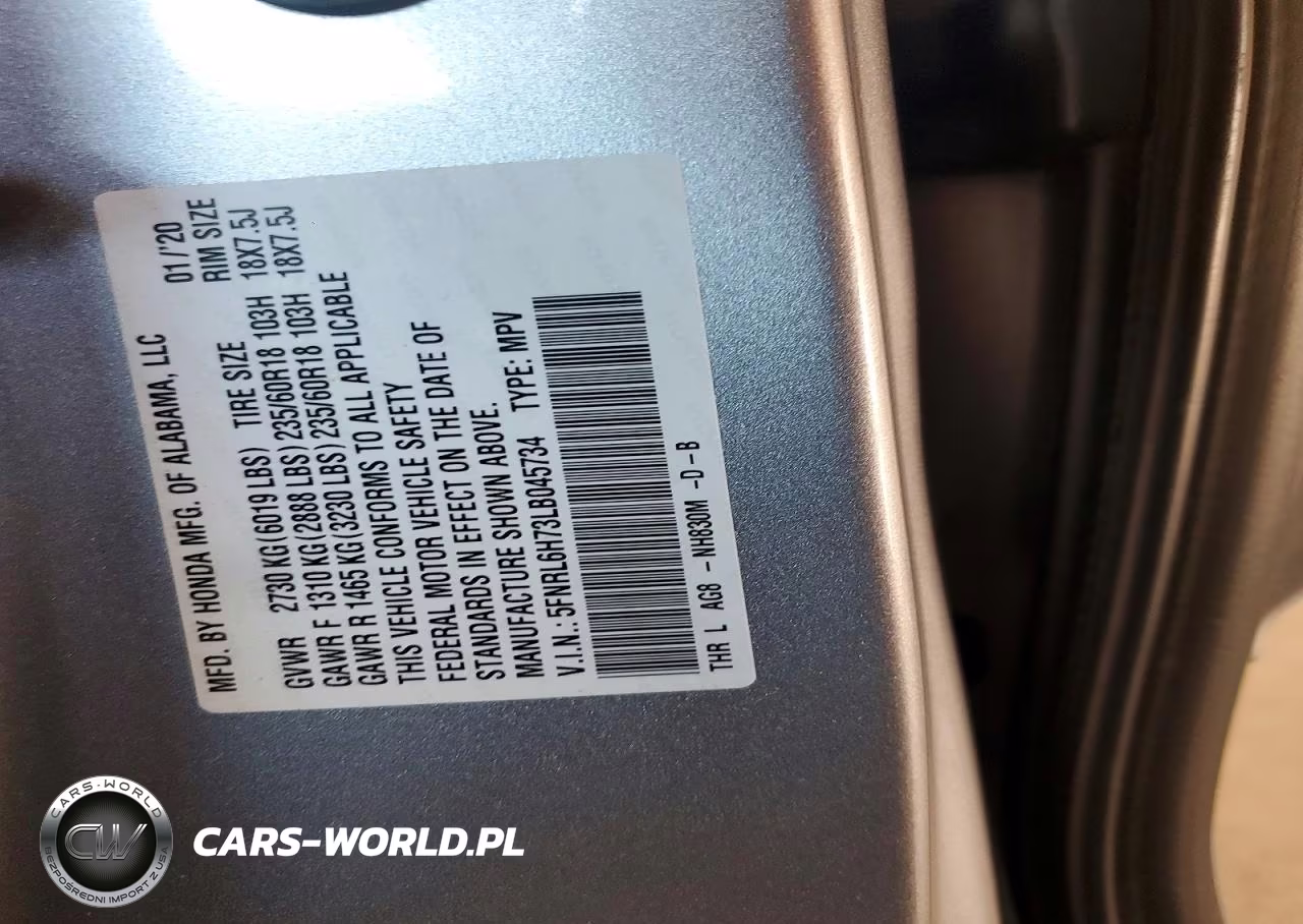 2020 Honda Odyssey Exl VIN:5FNRL6H73LB045734 - 13