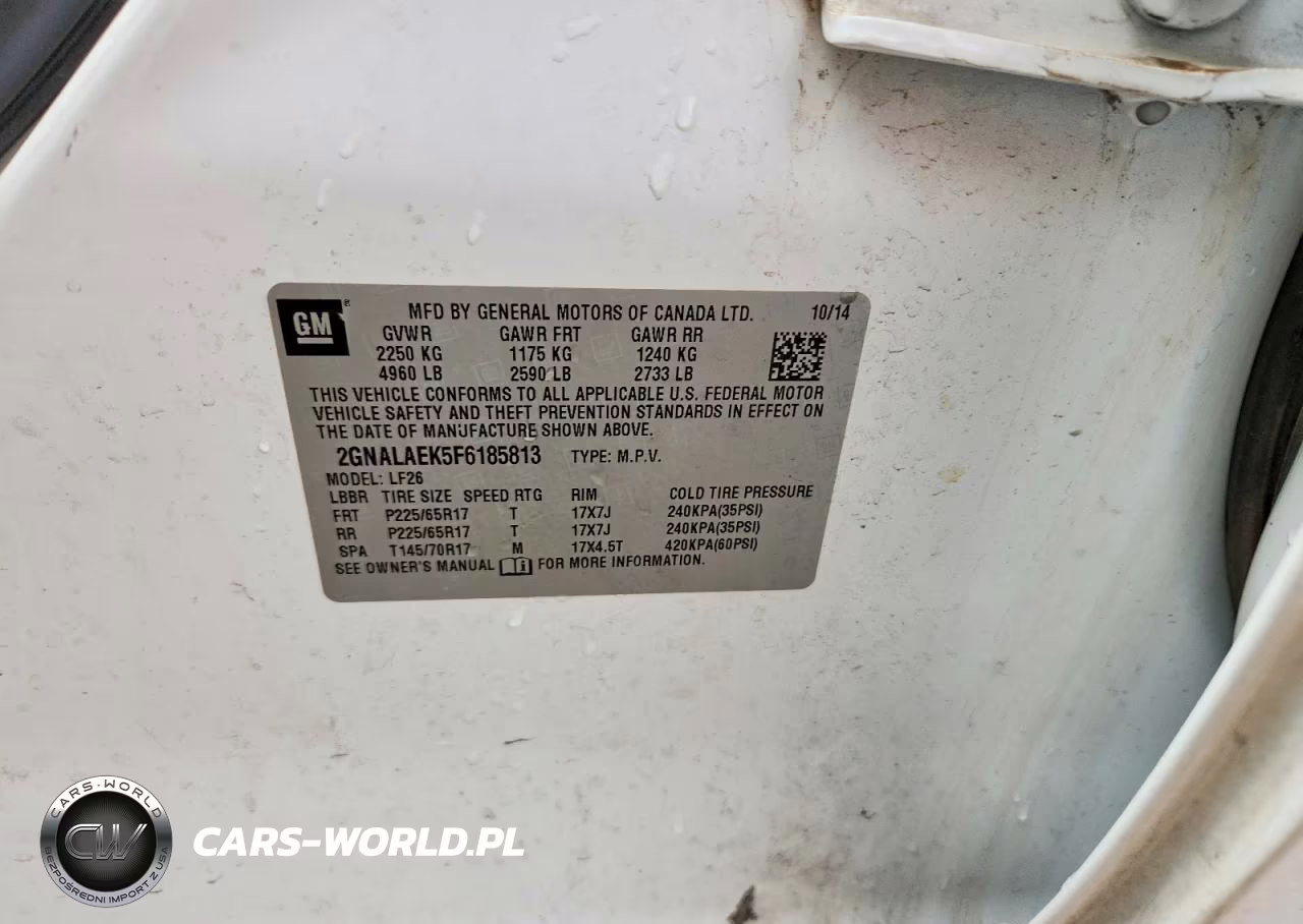 2015 Chevrolet Equinox Ls VIN:2GNALAEK5F6185813 - 13