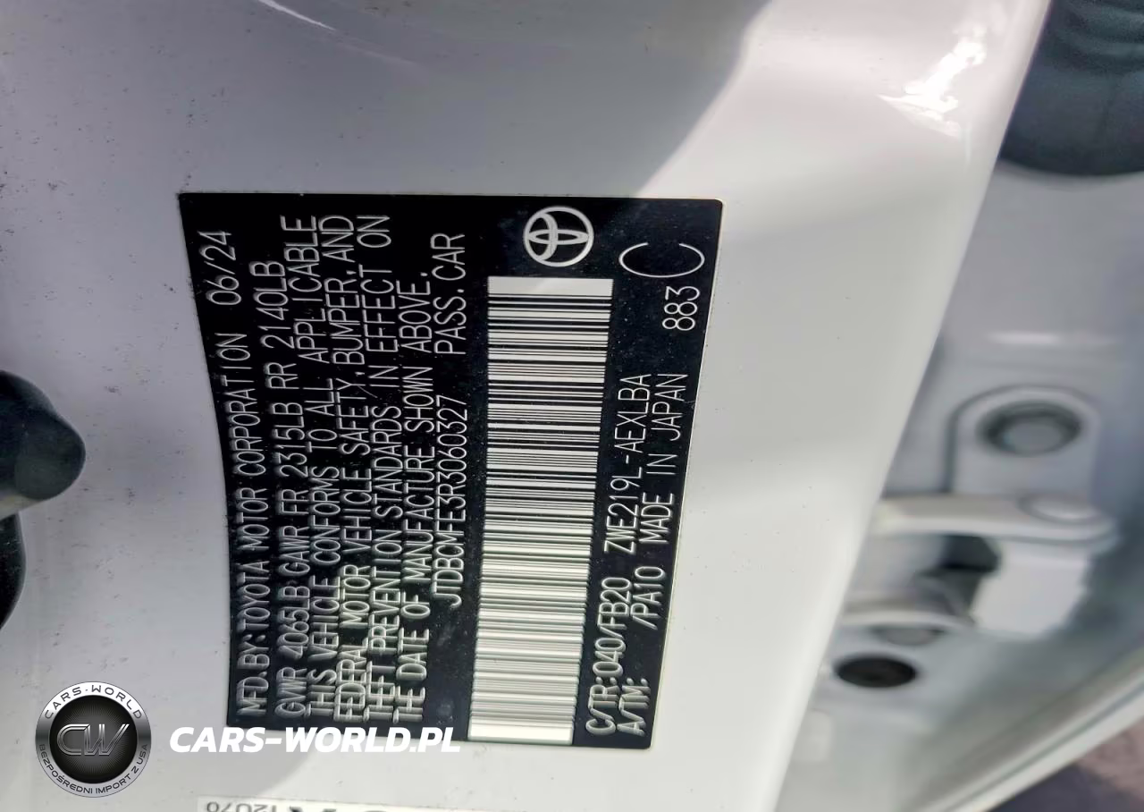 2024 Toyota Corolla Hybrid Le VIN:JTDBCMFE3R3060327 - 12