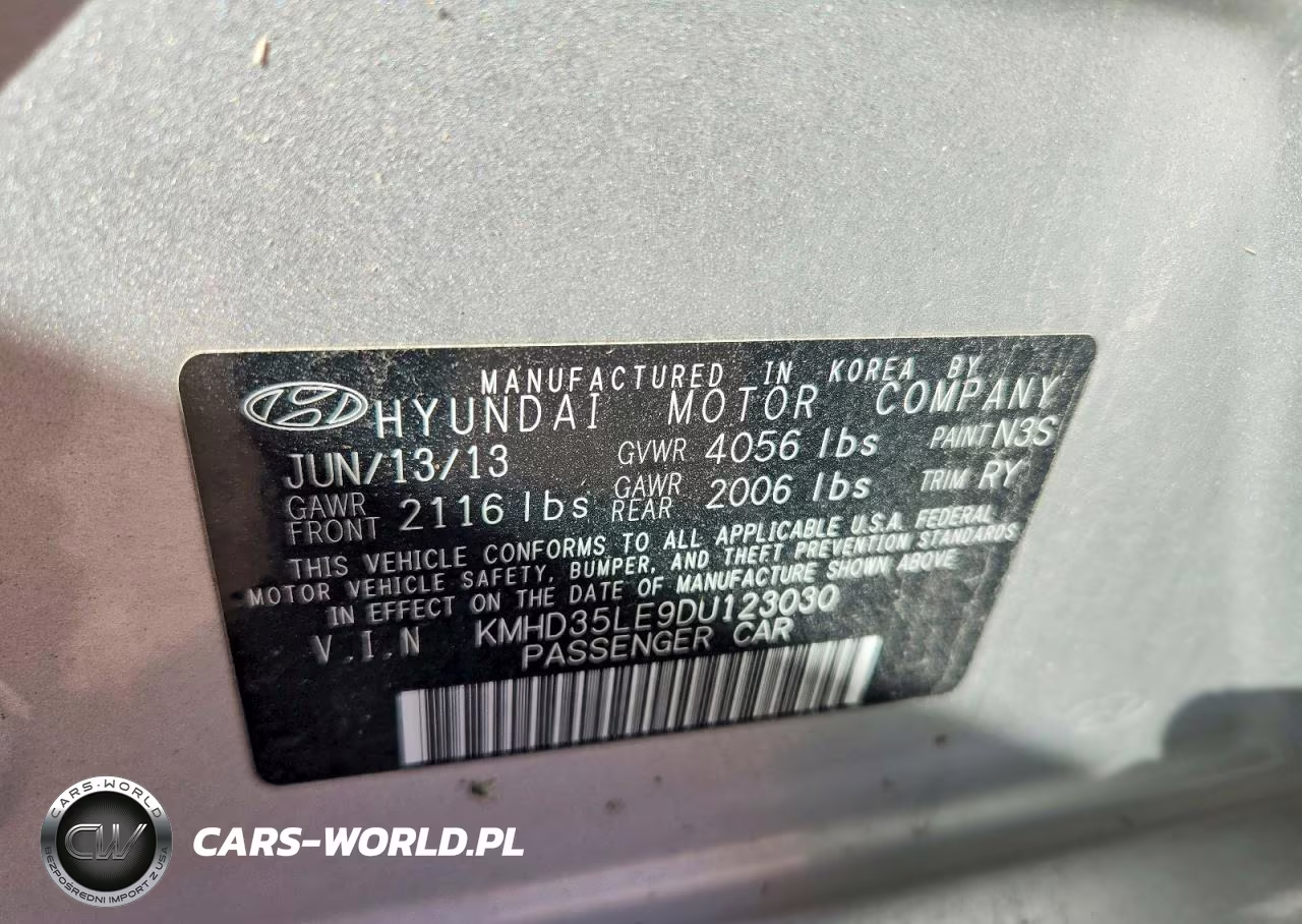 2013 Hyundai Elantra Gt Base VIN:KMHD35LE9DU123030 - 12