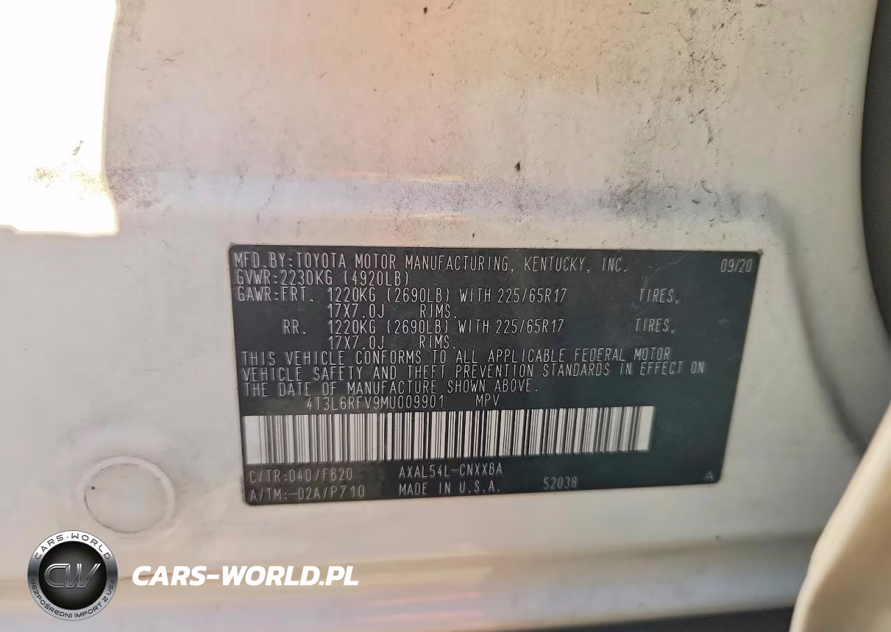 2021 Toyota Rav4 Le VIN:4T3L6RFV9MU009901 - 13