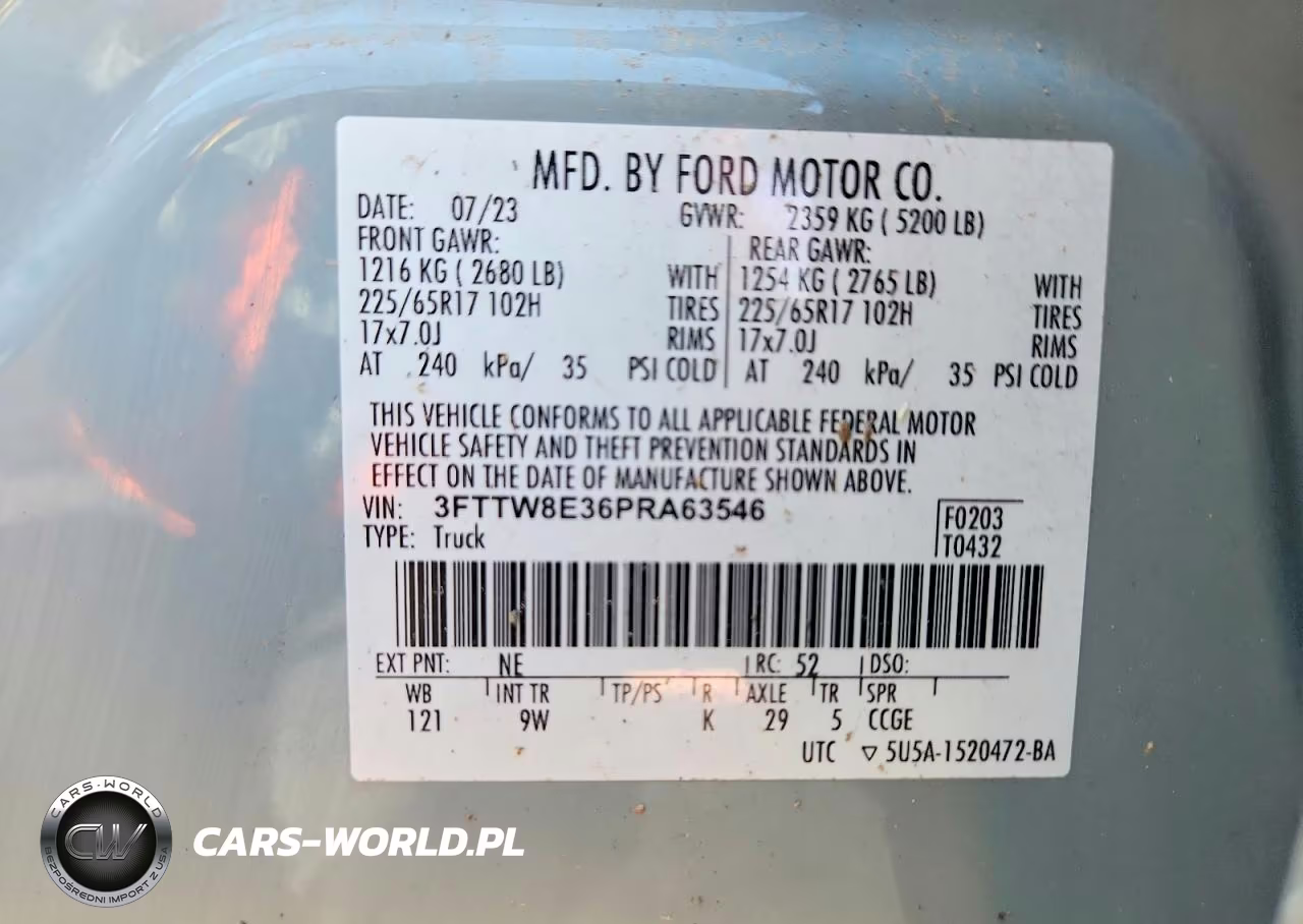 2023 Ford Maverick Xl VIN:3FTTW8E36PRA63546 - 12