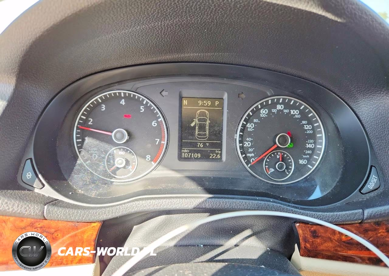 2012 Volkswagen Passat Sel VIN:1VWCP7A38CC065611 - 9