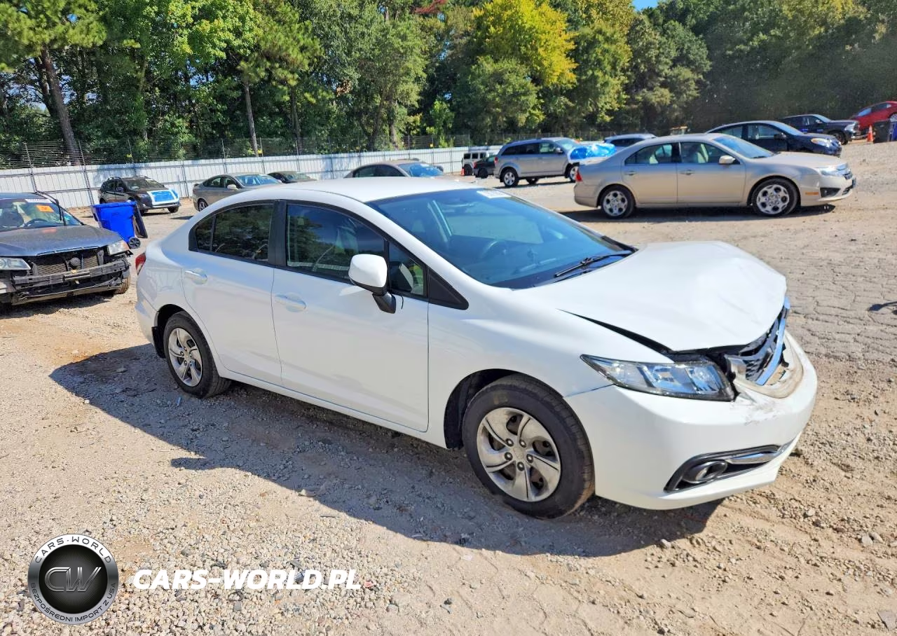 2013 Honda Civic Lx VIN:19XFB2F54DE083657 - 4