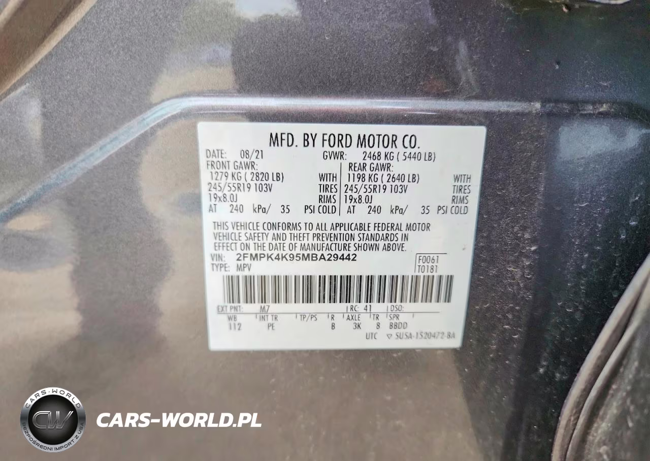 2021 Ford Edge Titanium VIN:2FMPK4K95MBA29442 - 13