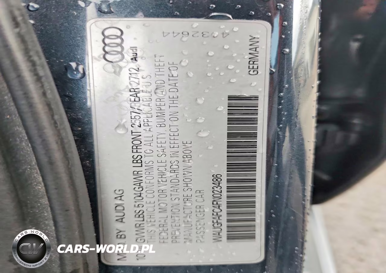 2015 Audi A6 Premium Plus VIN:WAUGFAFC4FN023486 - 12