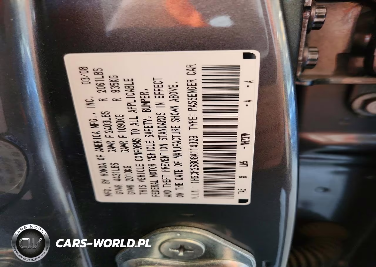 2008 Honda Accord Exl VIN:1HGCP26808A114329 - 12