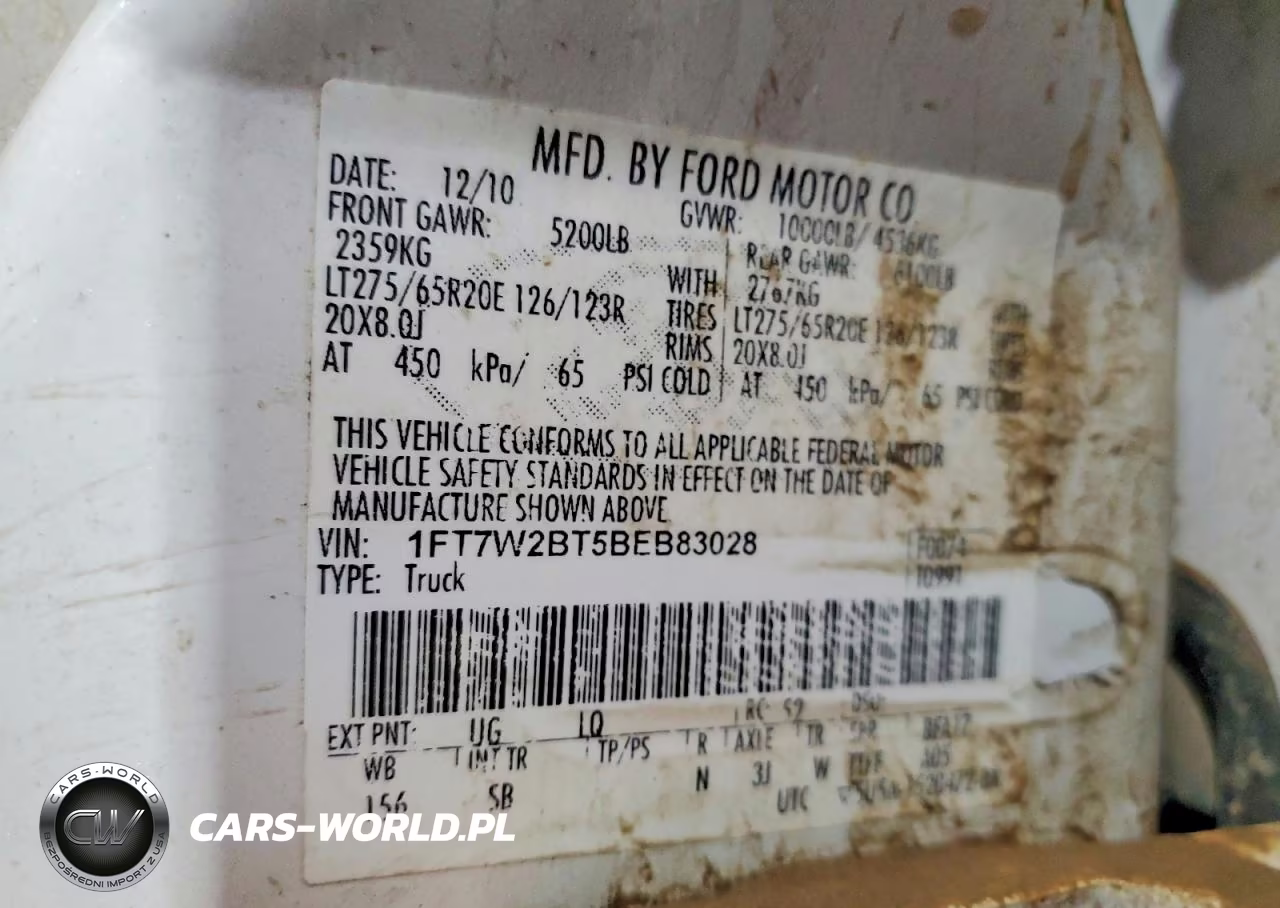 2011 Ford F250 Super Duty VIN:1FT7W2BT5BEB83028 - 12