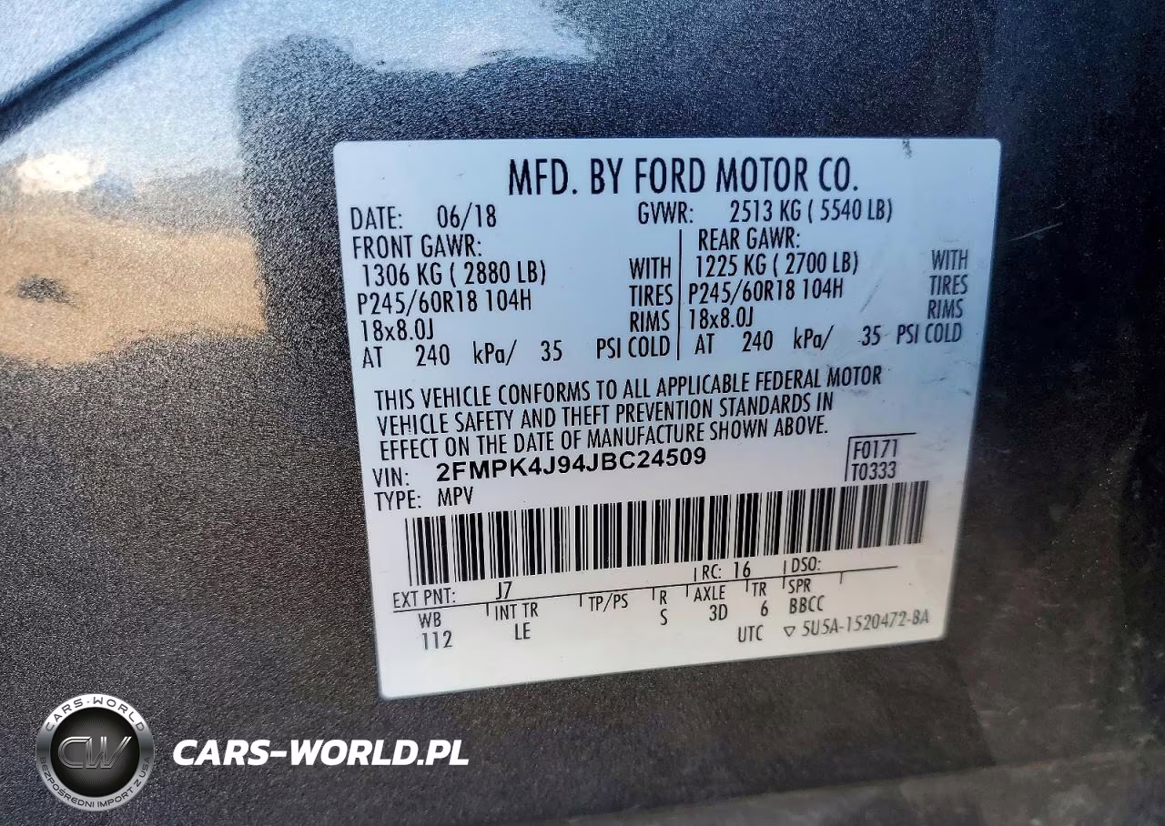 2018 Ford Edge Sel VIN:2FMPK4J94JBC24509 - 13
