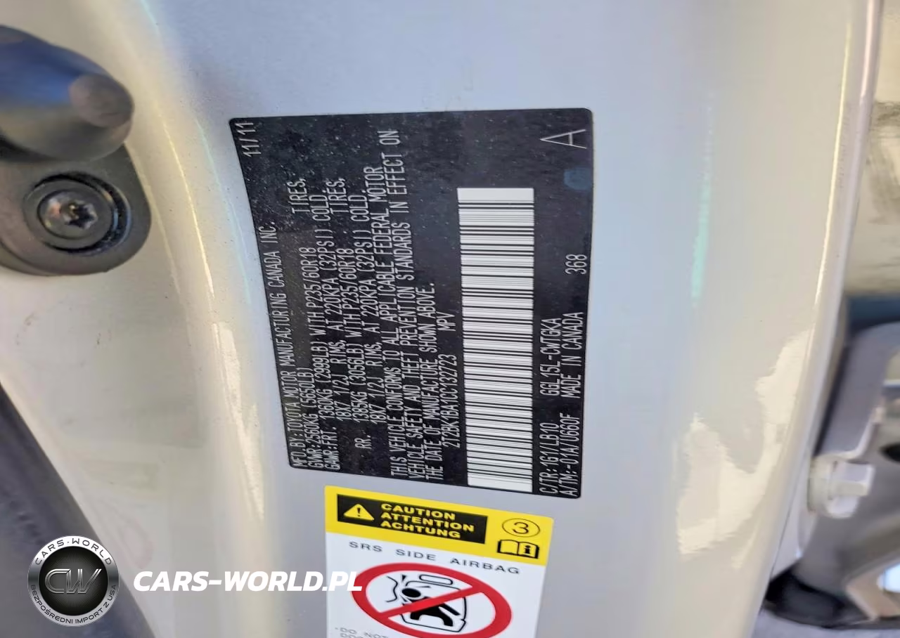2012 Lexus Rx 350 VIN:2T2BK1BA1CC132723 - 13