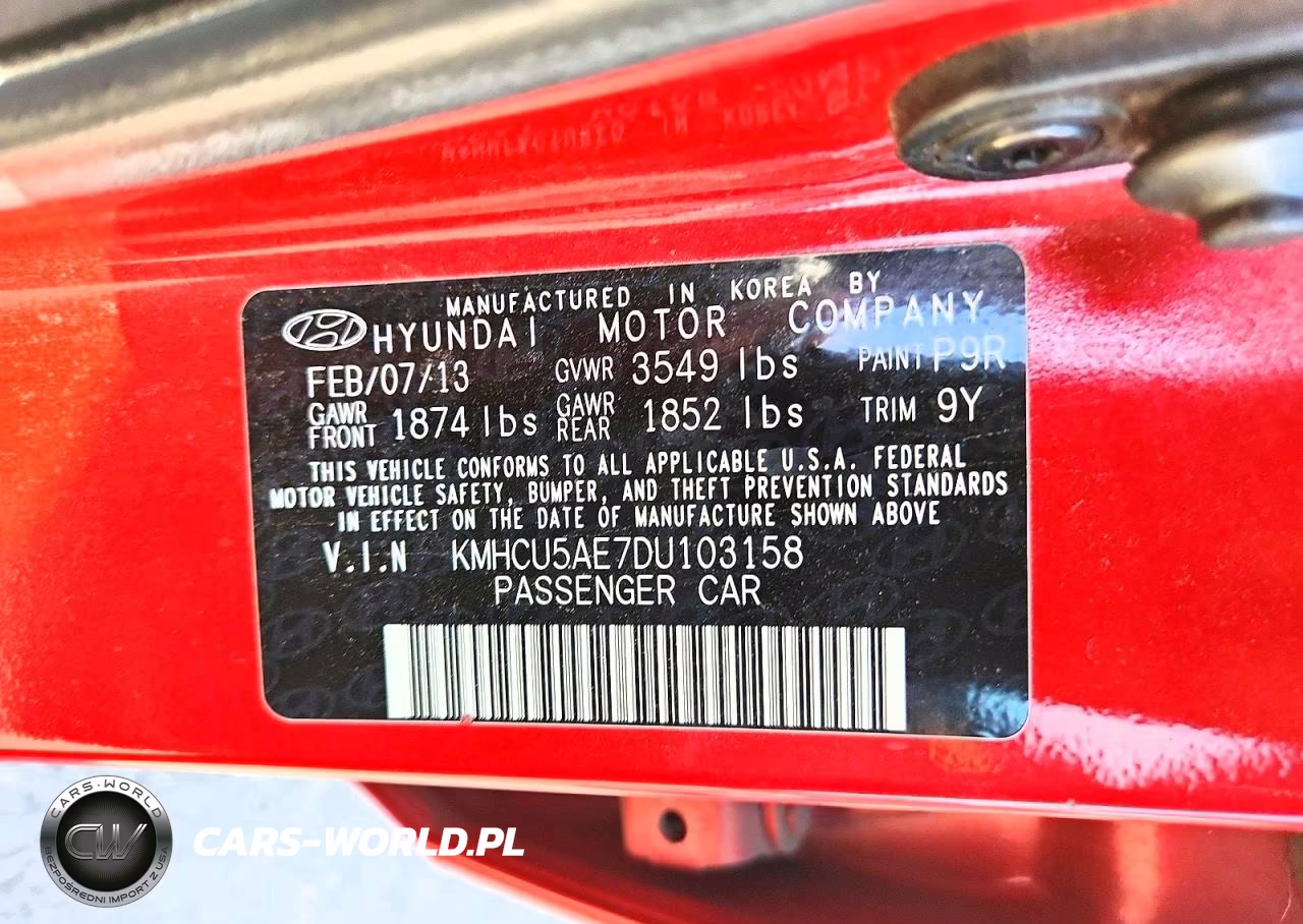 2013 Hyundai Accent Se VIN:KMHCU5AE7DU103158 - 12