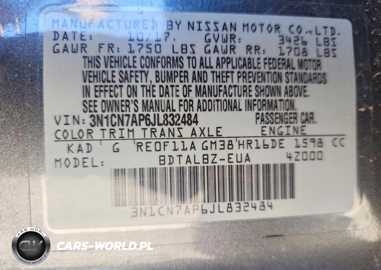 2018 Nissan Versa S VIN:3N1CN7AP6JL832484 - 12