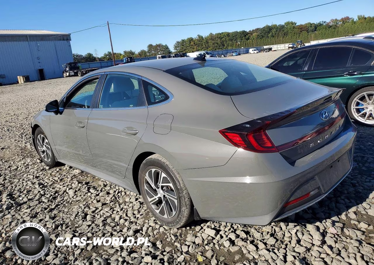 2021 Hyundai Sonata Hybrid Blue VIN:KMHL24JJXMA036408 - 2