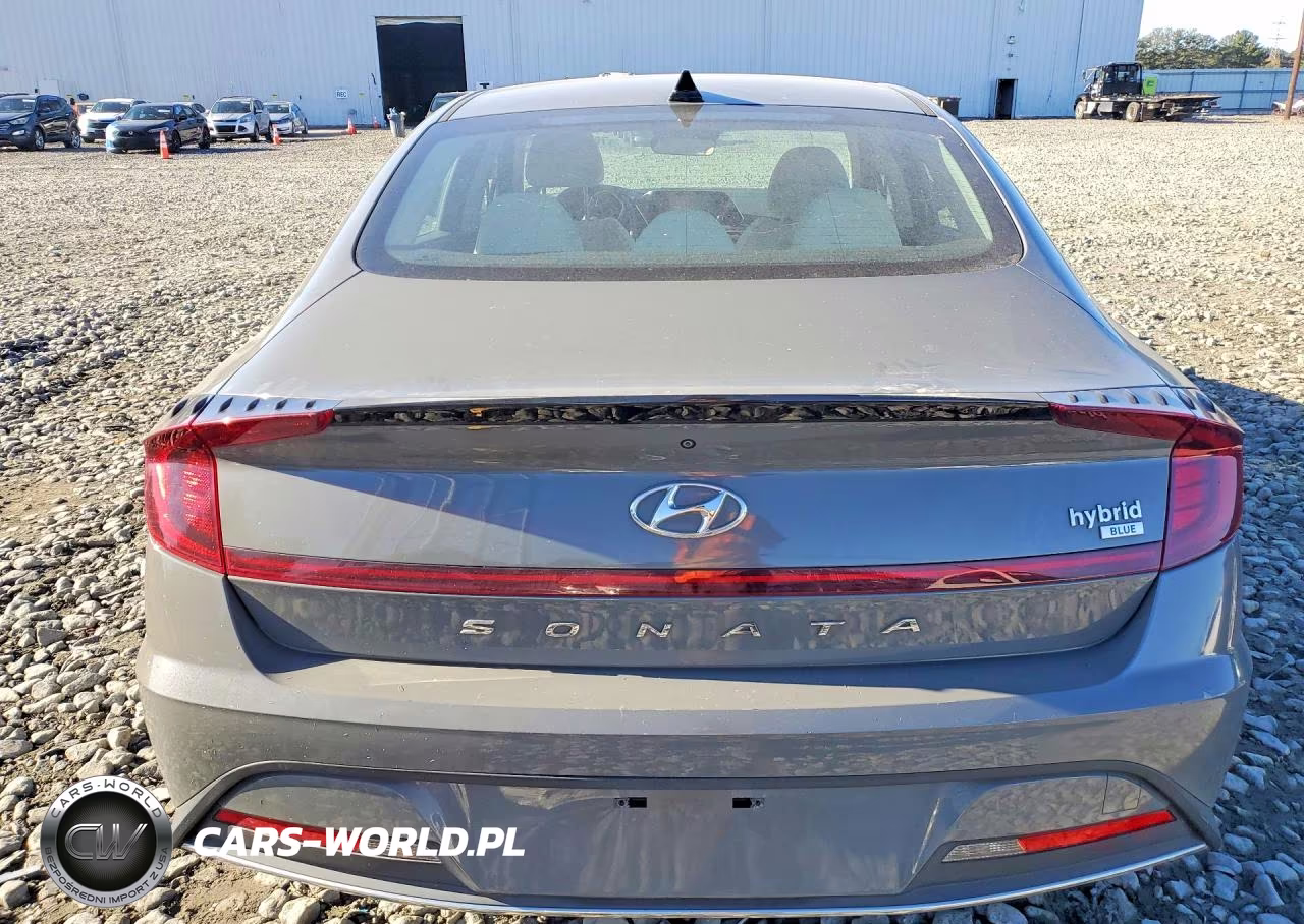 2021 Hyundai Sonata Hybrid Blue VIN:KMHL24JJXMA036408 - 6