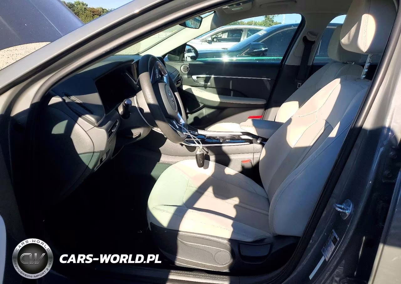 2021 Hyundai Sonata Hybrid Blue VIN:KMHL24JJXMA036408 - 7