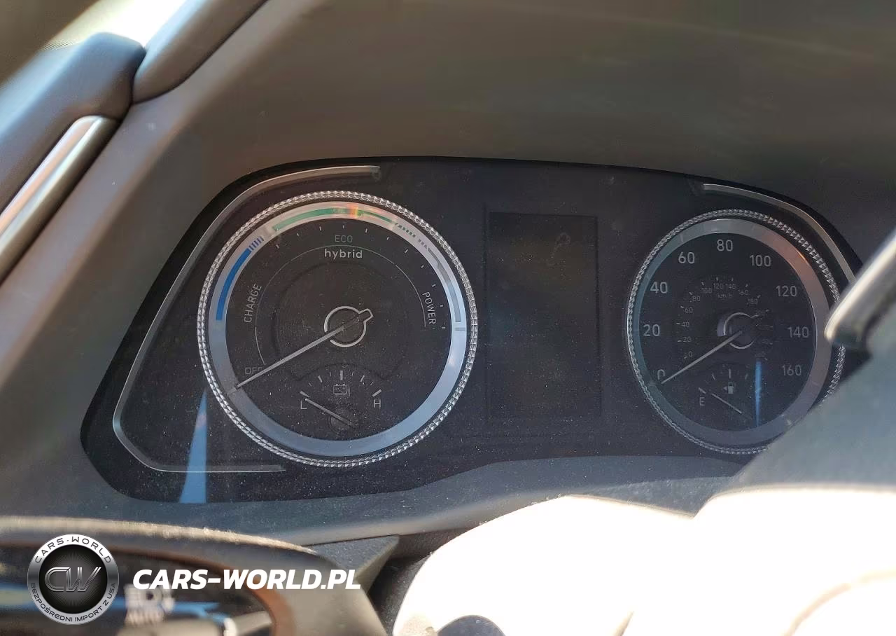 2021 Hyundai Sonata Hybrid Blue VIN:KMHL24JJXMA036408 - 9