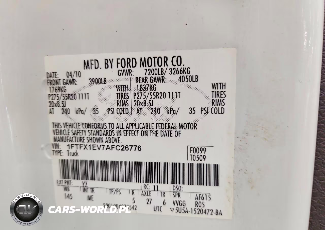 2010 Ford F150 Super Cab VIN:1FTFX1EV7AFC26776 - 12