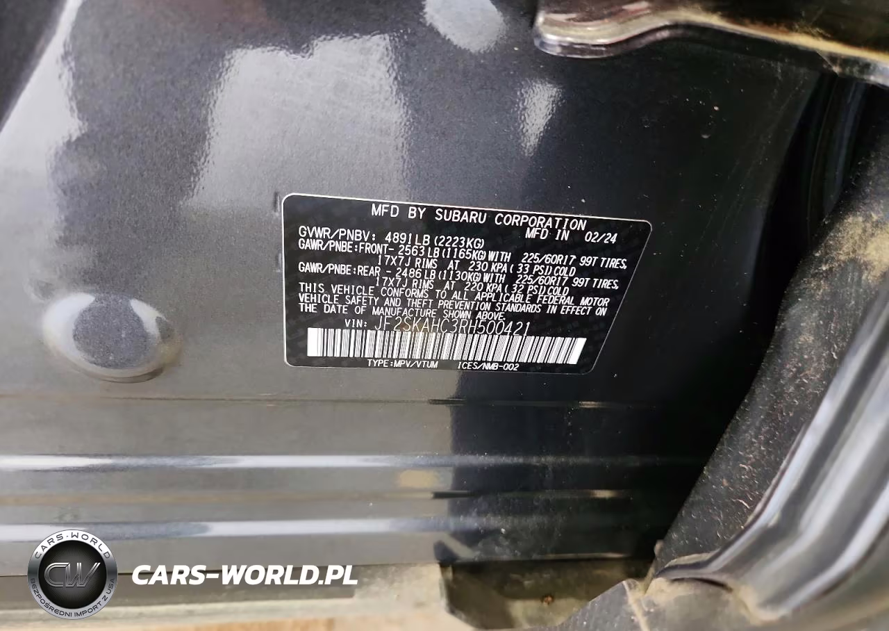 2024 Subaru Forester Wilderness VIN:JF2SKAHC3RH500421 - 14