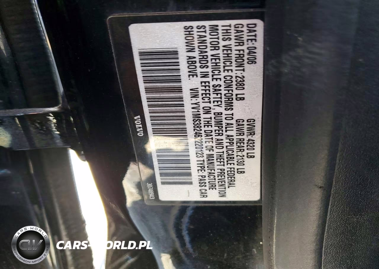 2006 Volvo S40 2.4I VIN:YV1MS382462220123 - 12
