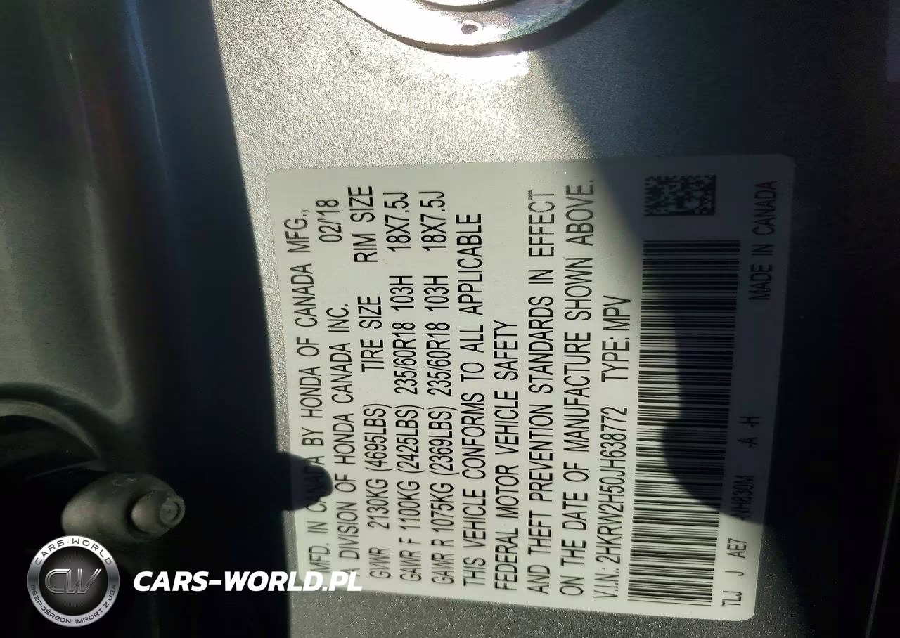 2018 Honda Cr-V Ex VIN:2HKRW2H50JH638772 - 12
