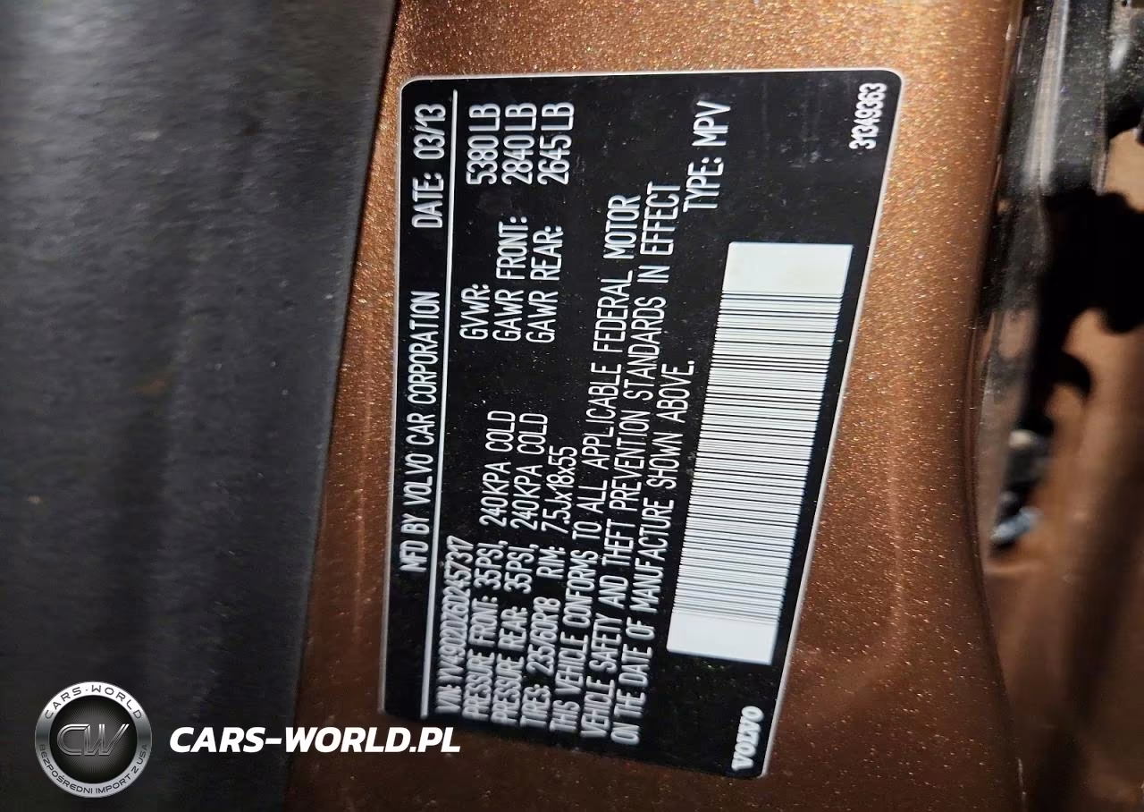 2013 Volvo Xc60 T6 VIN:YV4902DZ6D2457317 - 13