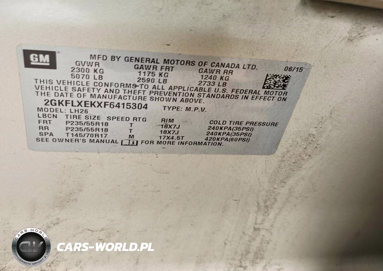 2015 GMC Terrain Slt VIN:2GKFLXEKXF6415304 - 13