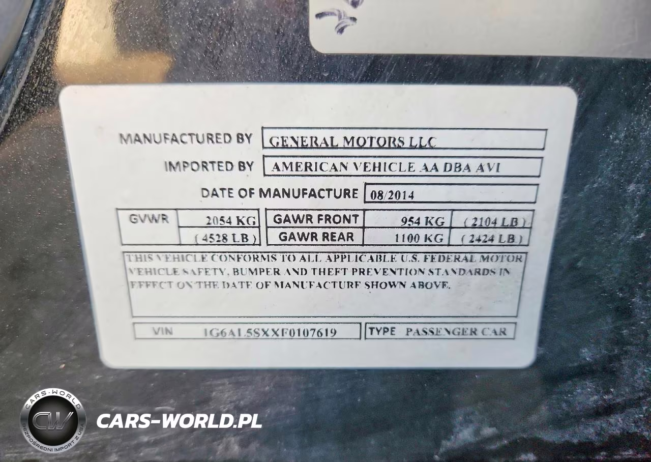 2015 Cadillac Ats Premium VIN:1G6AL5SXXF0107619 - 12