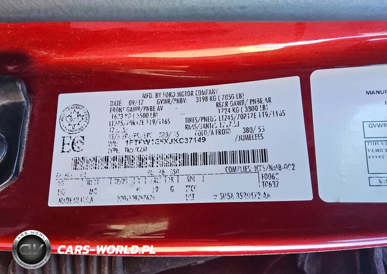 2018 Ford F150 Supercrew VIN:1FTFW1E5XJKC37149 - 12