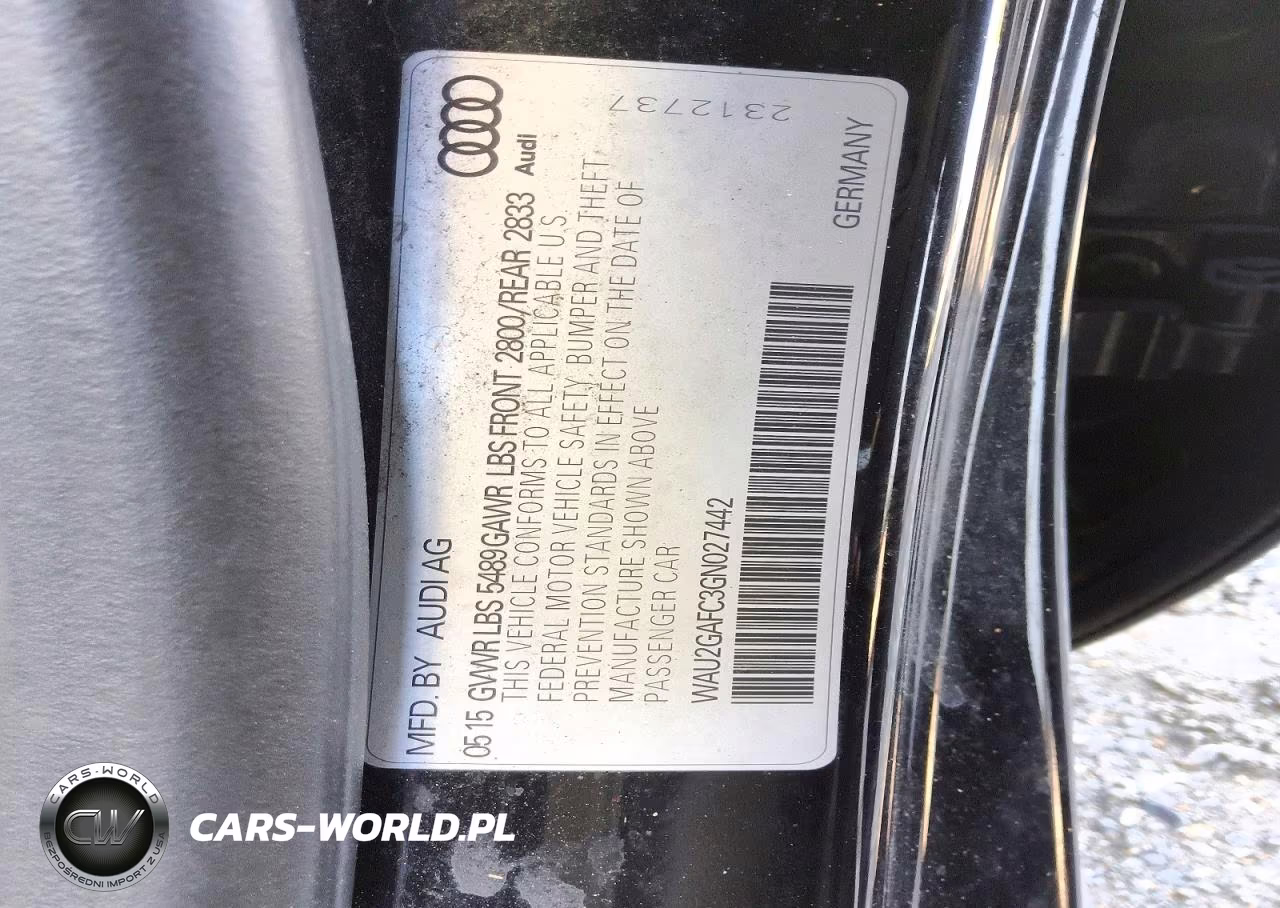 2016 Audi A7 Prestige VIN:WAU2GAFC3GN027442 - 5