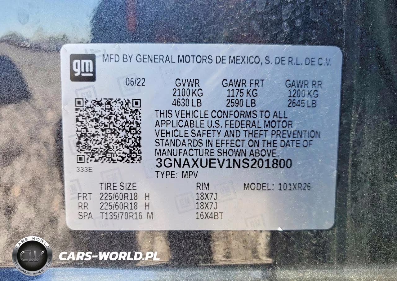 2022 Chevrolet Equinox Lt VIN:3GNAXUEV1NS201800 - 13