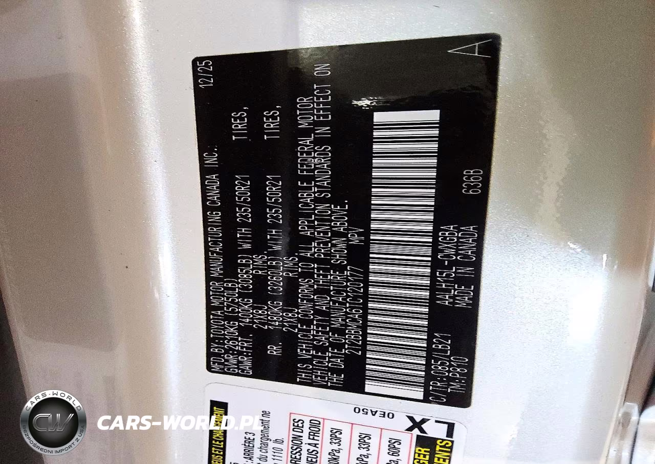 2026 Lexus Rx 350H Premium+ VIN:2T2BBMCA6TC120177 - 13