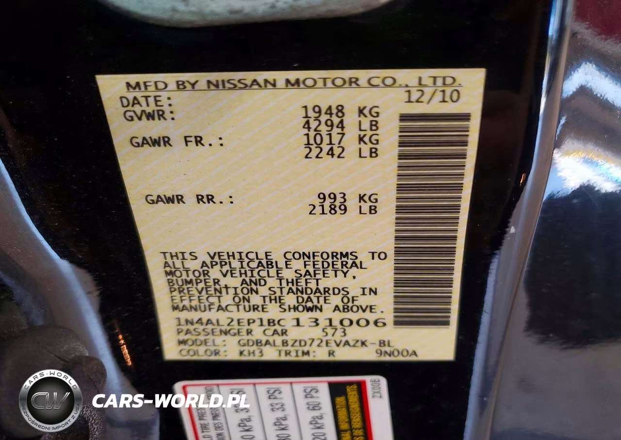 2011 Nissan Altima 2.5 S VIN:1N4AL2EP1BC131006 - 12