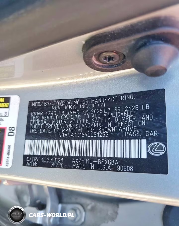 2024 Lexus Es 300H Base VIN:58ADA1C16RU051263 - 12