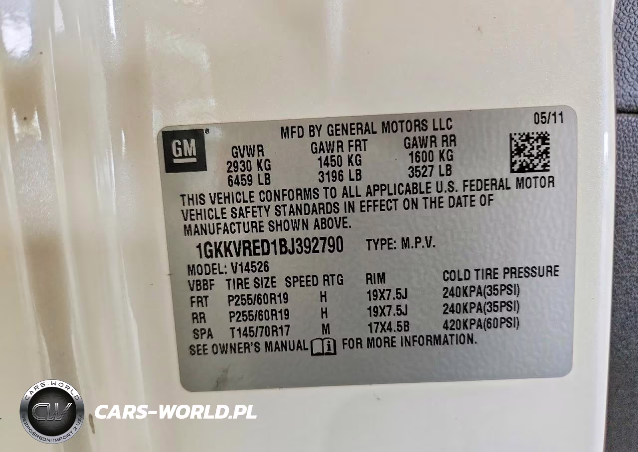 2011 GMC Acadia Slt-1 VIN:1GKKVRED1BJ392790 - 13