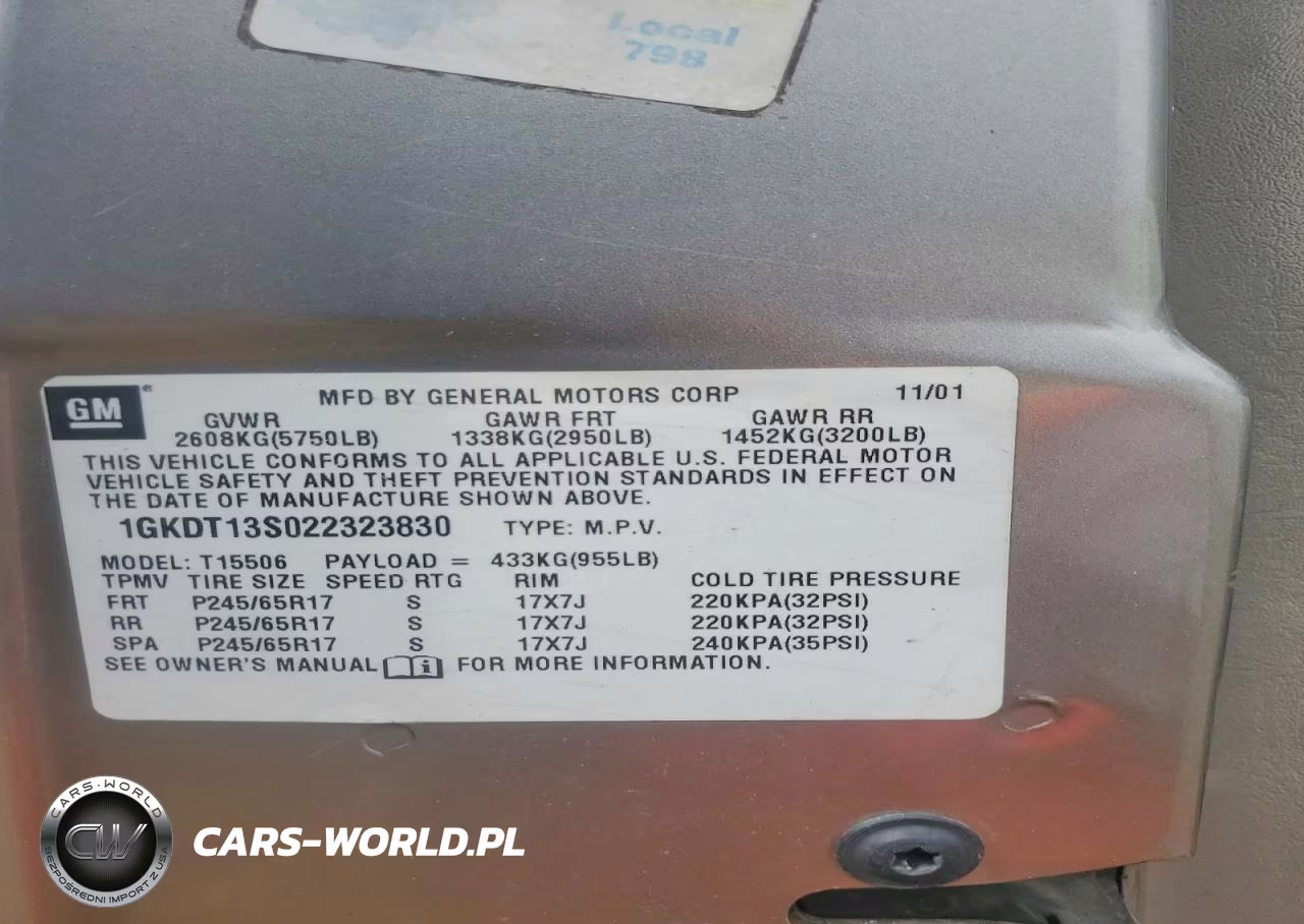 2002 GMC Envoy VIN:1GKDT13S022323830 - 12
