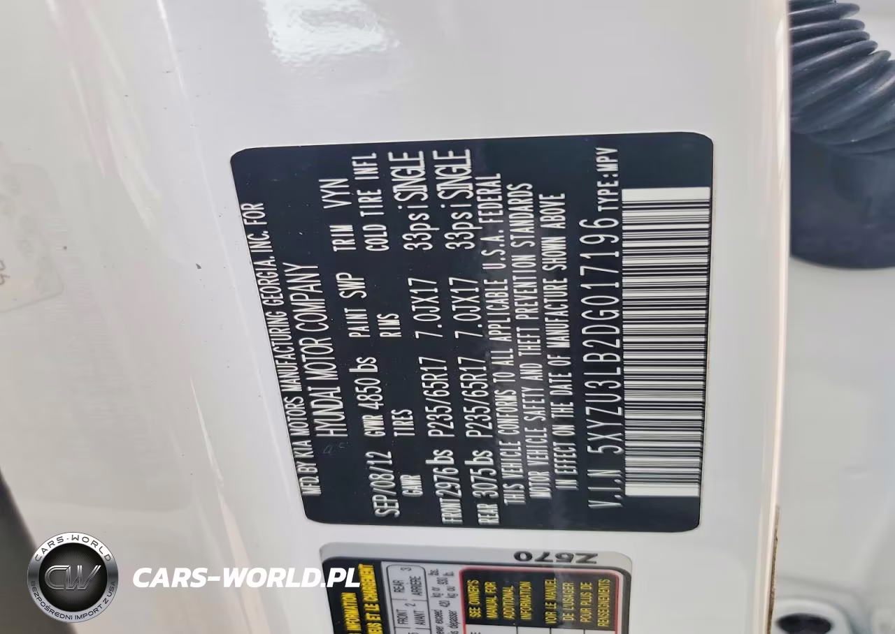 2013 Hyundai Santa Fe Sport 2.4L VIN:5XYZU3LB2DG017196 - 14