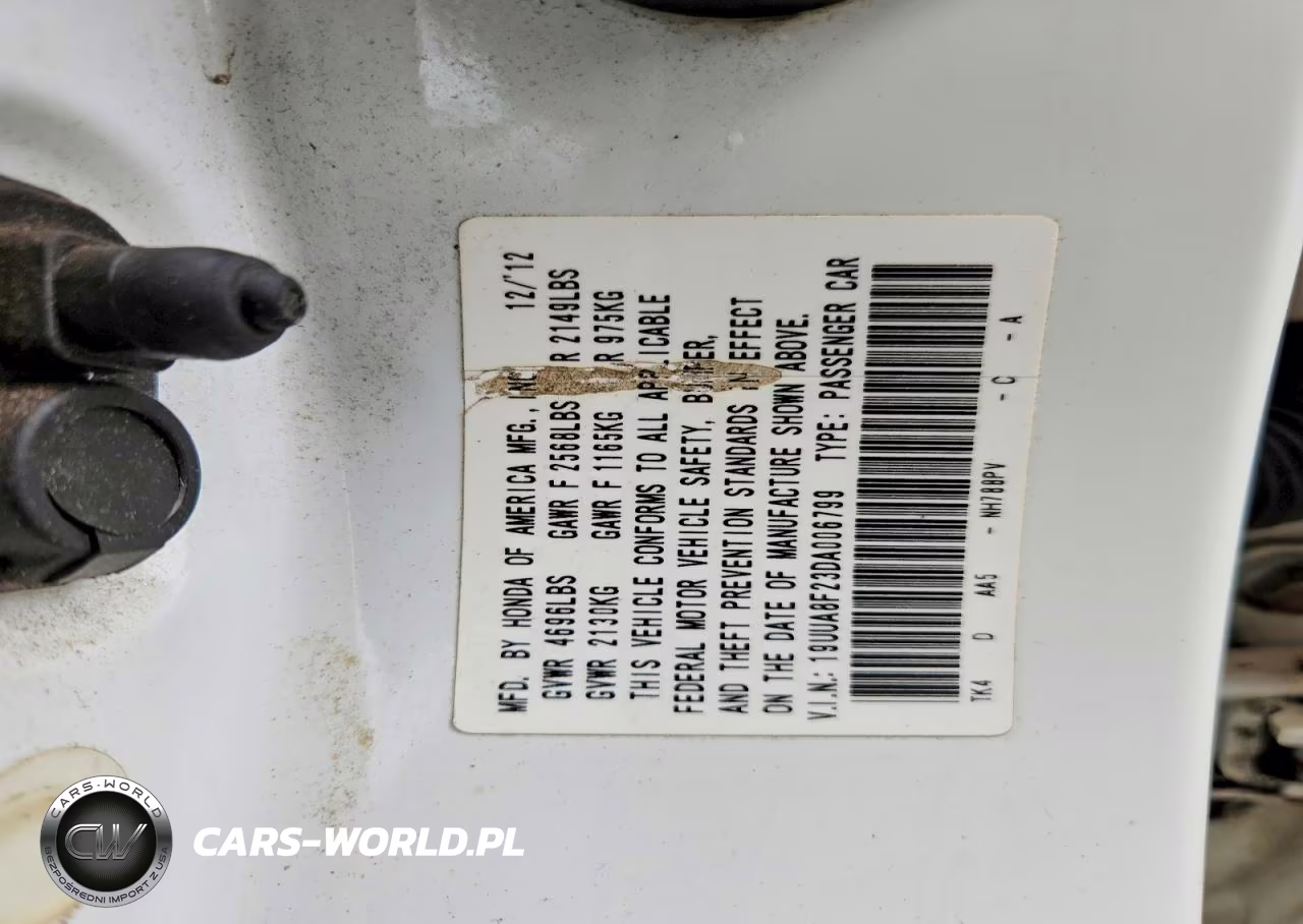 2013 Acura Tl Base VIN:19UUA8F23DA006799 - 12