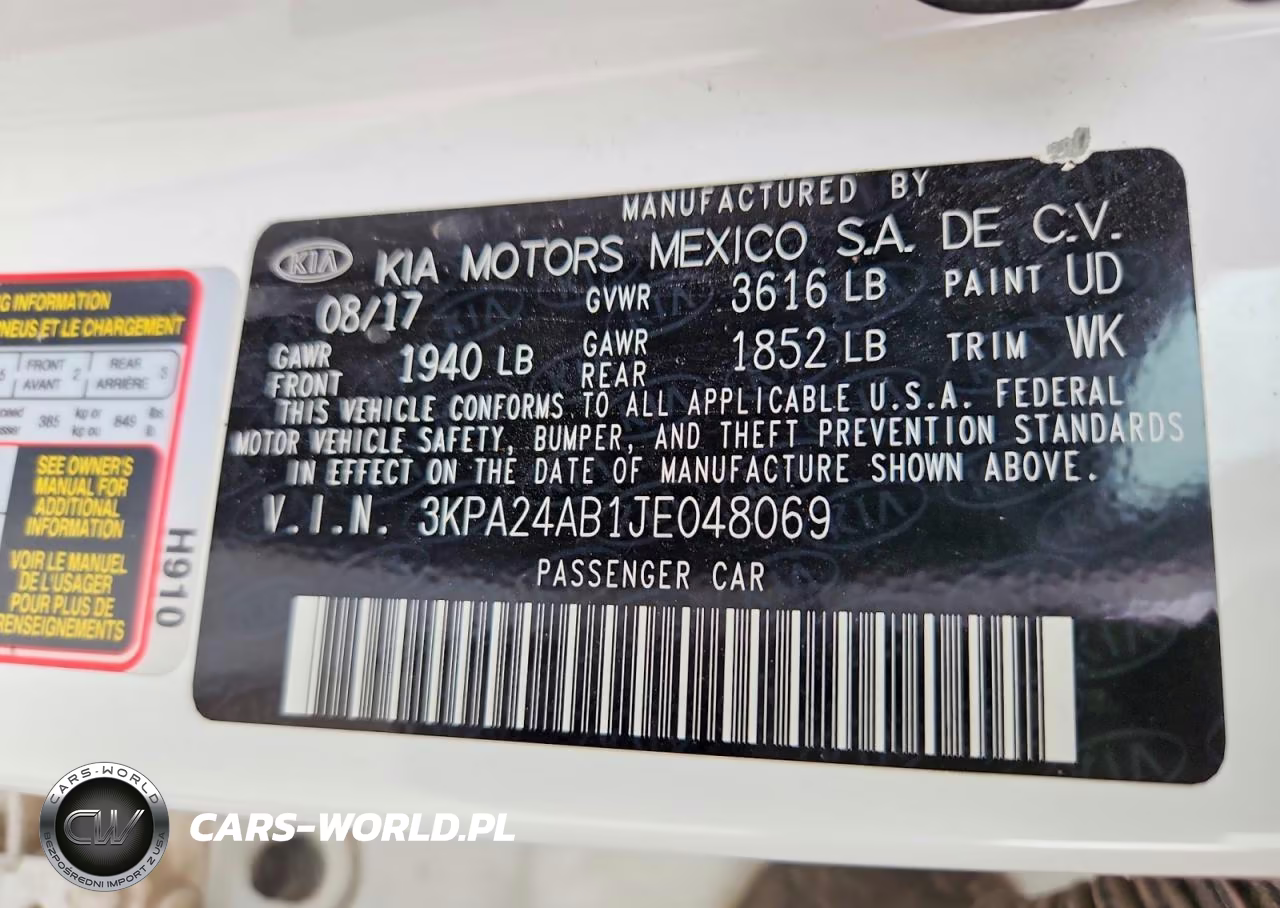 2018 Kia Rio Lx VIN:3KPA24AB1JE048069 - 12