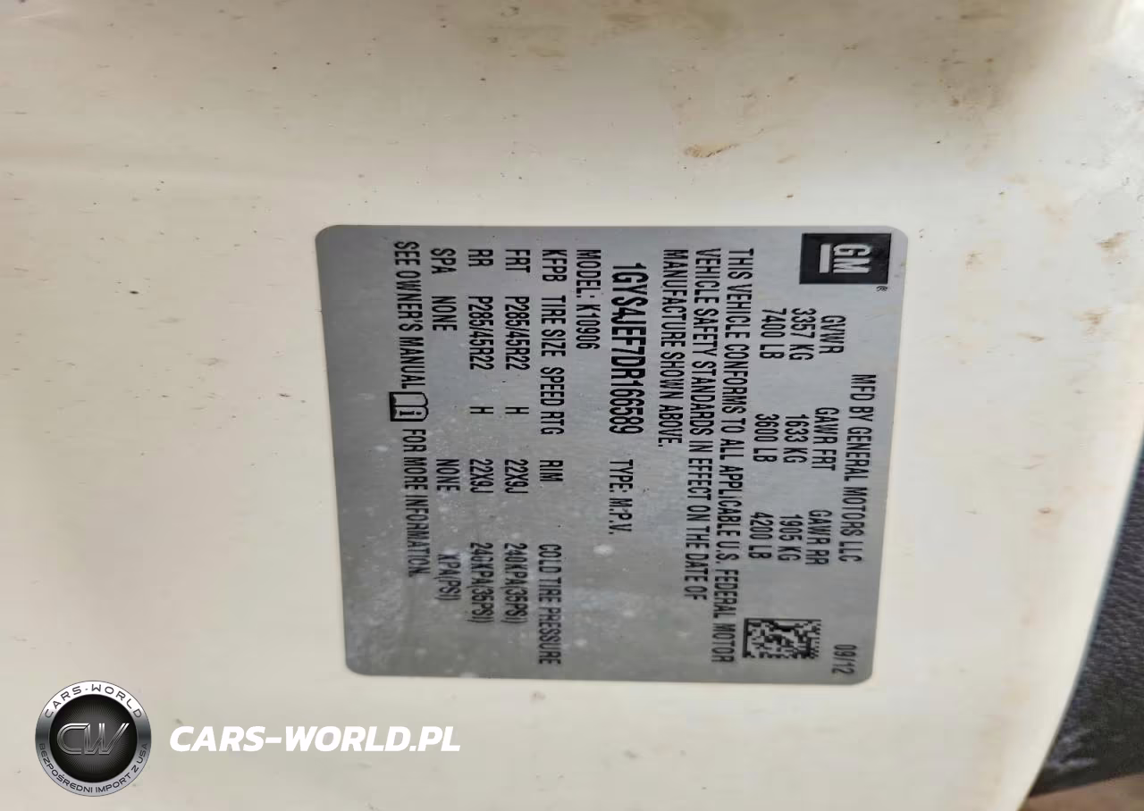 2013 Cadillac Escalade VIN:1GYS4JEF7DR166589 - 13