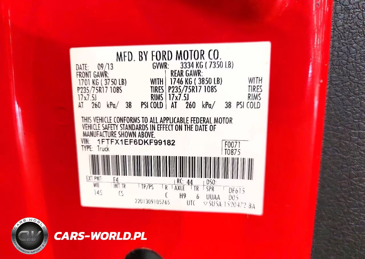 2013 Ford F150 Super Cab VIN:1FTFX1EF6DKF99182 - 12